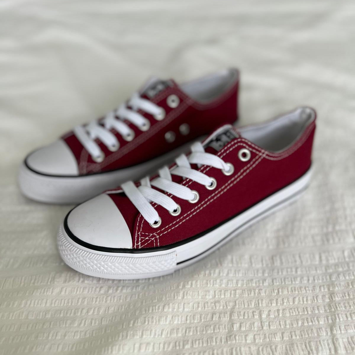 Zapatillas CV all star bajas Sin plataforma burdeos