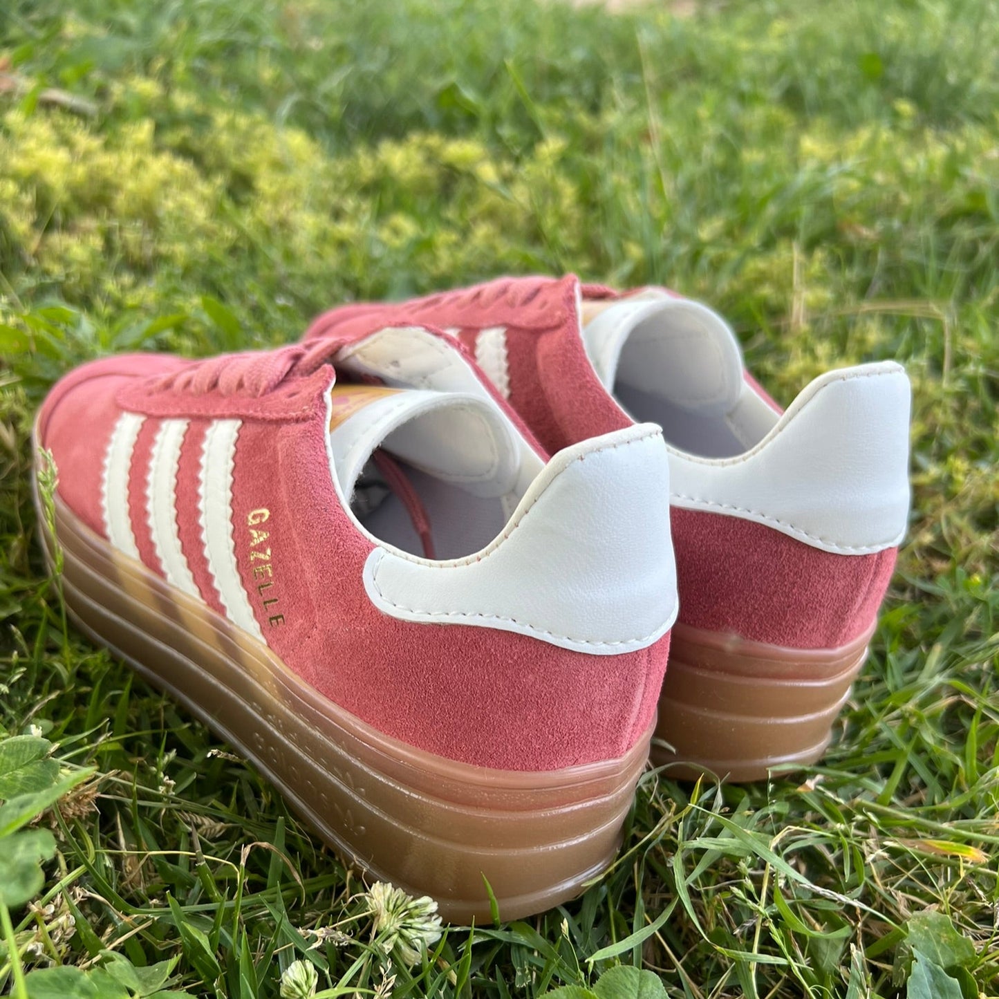 Zapatillas A. Gazelle plataforma Rosa con detalles blanco