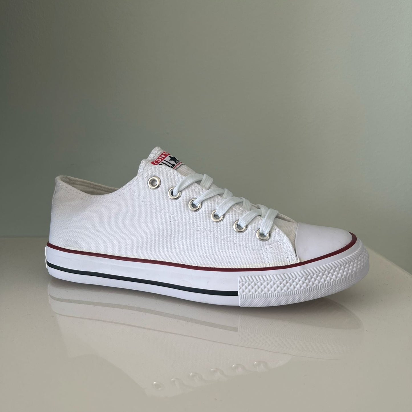 Zapatillas CV all star bajas Sin plataforma blancas