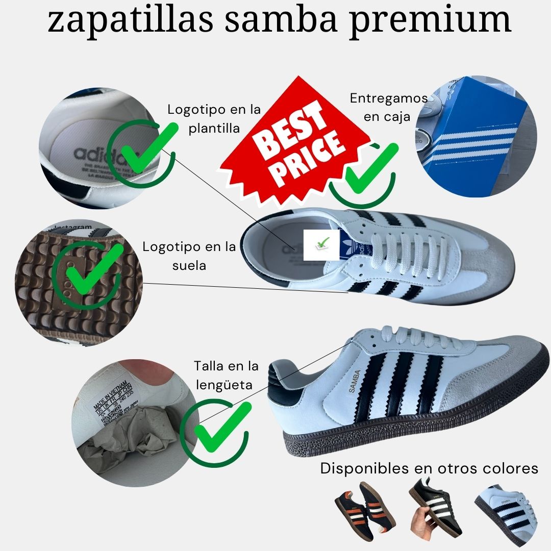 Zapatillas A. Samba premium clásicas (Varios colores)