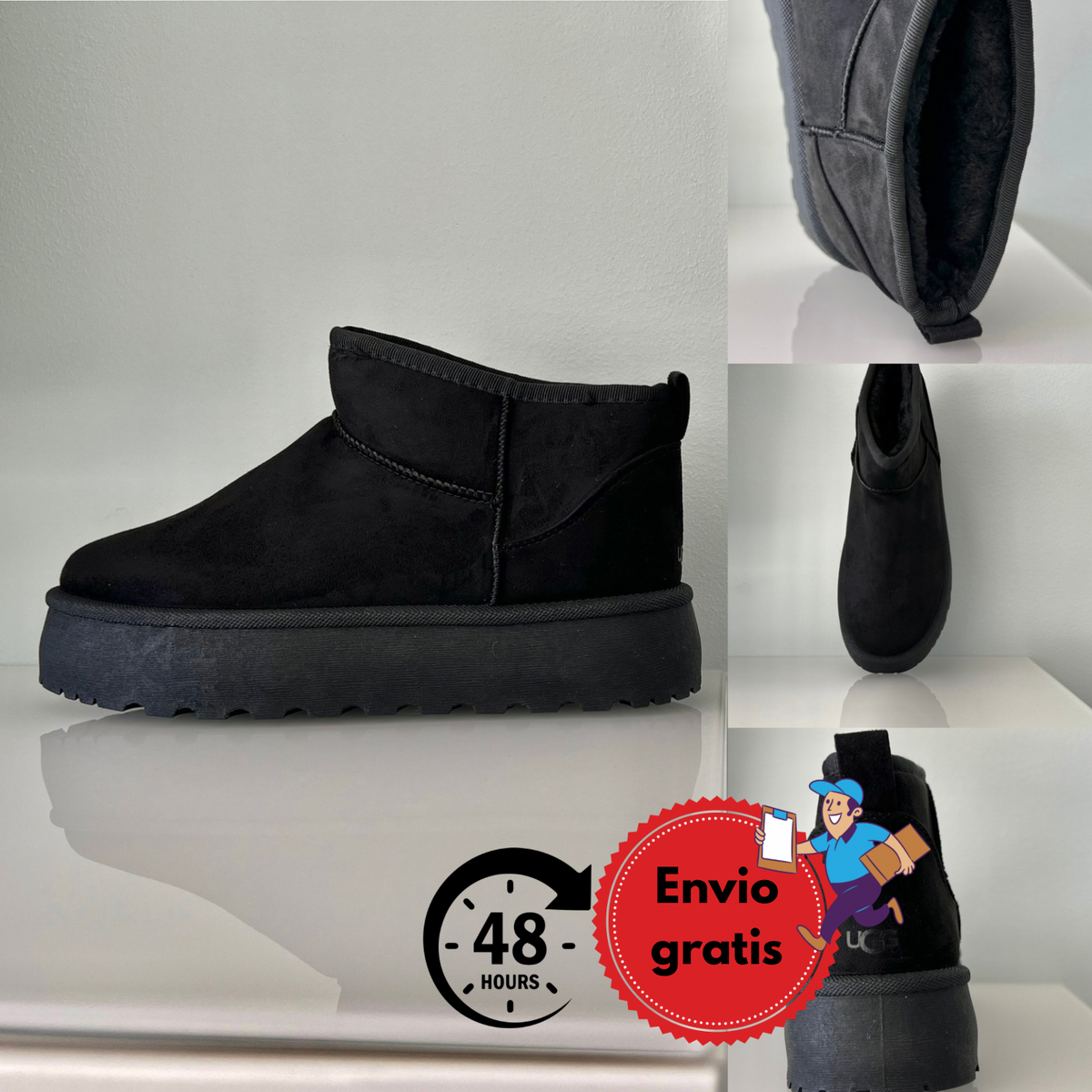 Botas tendencia con pelo interior (Varios colores)