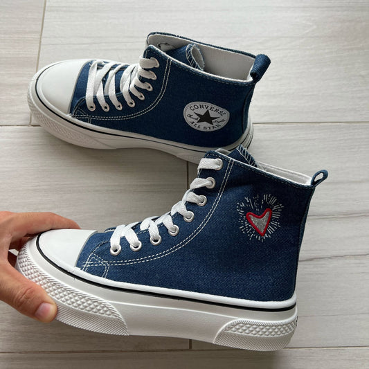 Zapatillas CV All Star amor  botas vaquera
