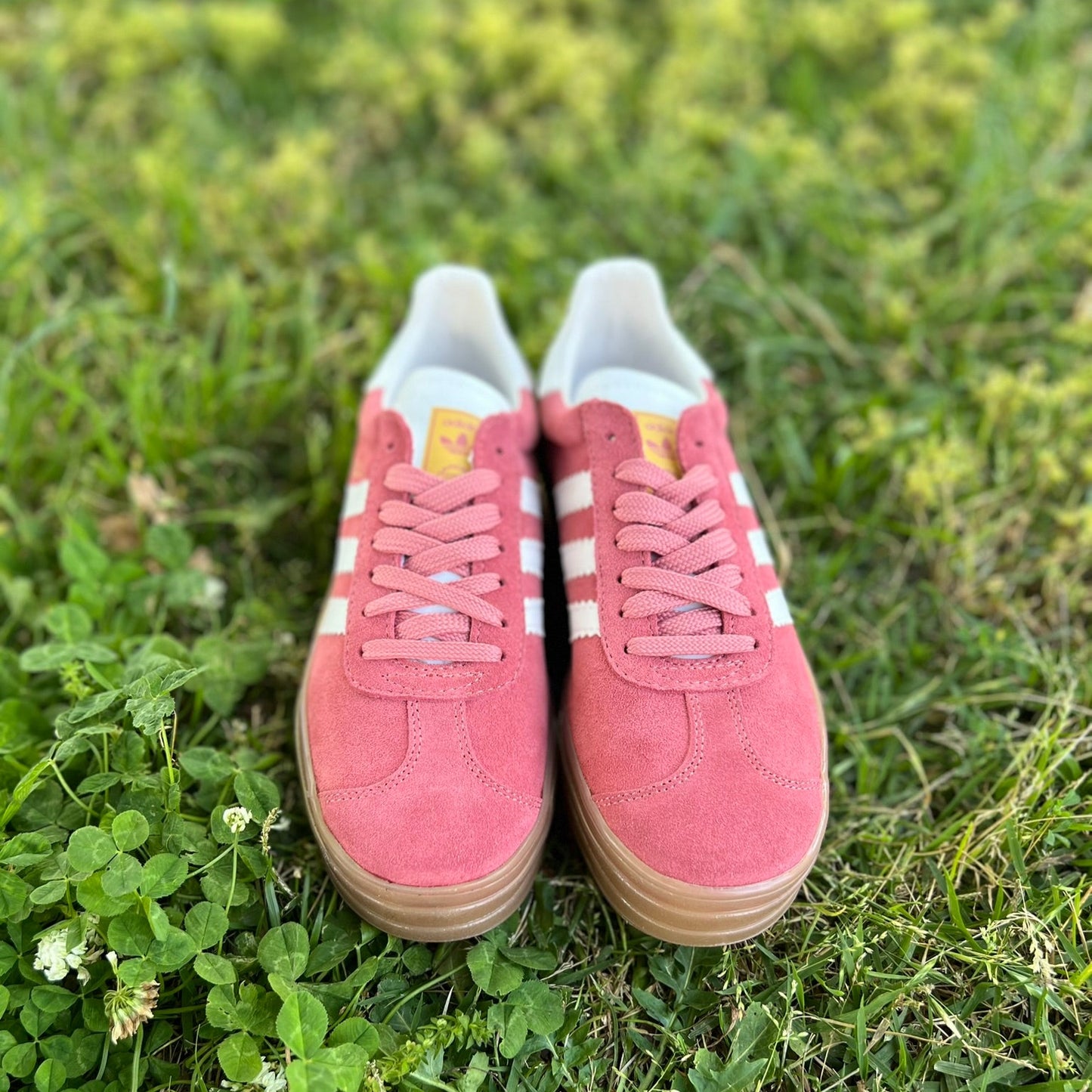 Zapatillas A. Gazelle plataforma Rosa con detalles blanco