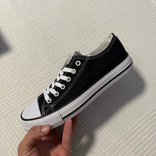 Zapatillas CV all star bajas Sin plataforma negras
