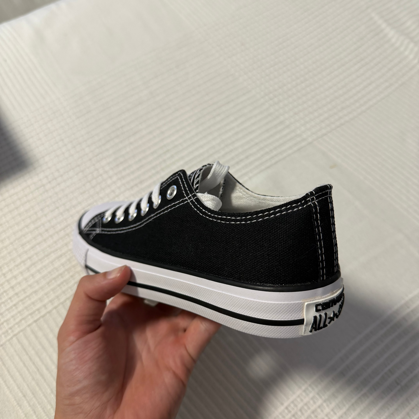 Zapatillas CV all star bajas Sin plataforma negras