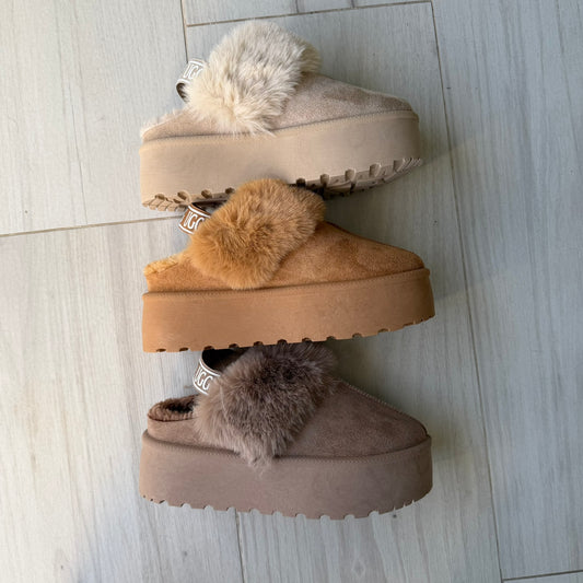 Sandalias tendencia con pelo interior UGG (Varios colores)